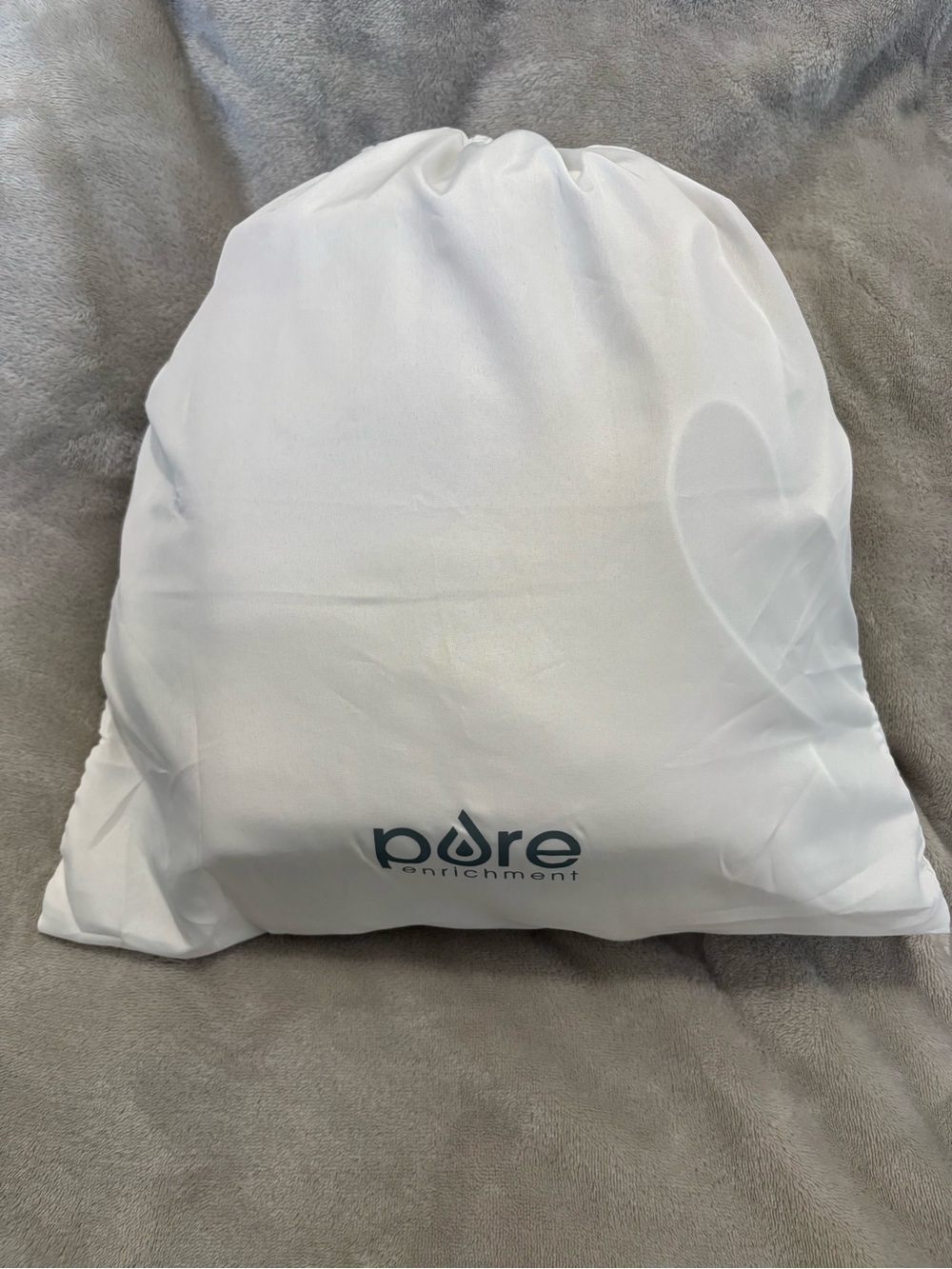 Pure Enrichment White Comfort Pillow with Logo